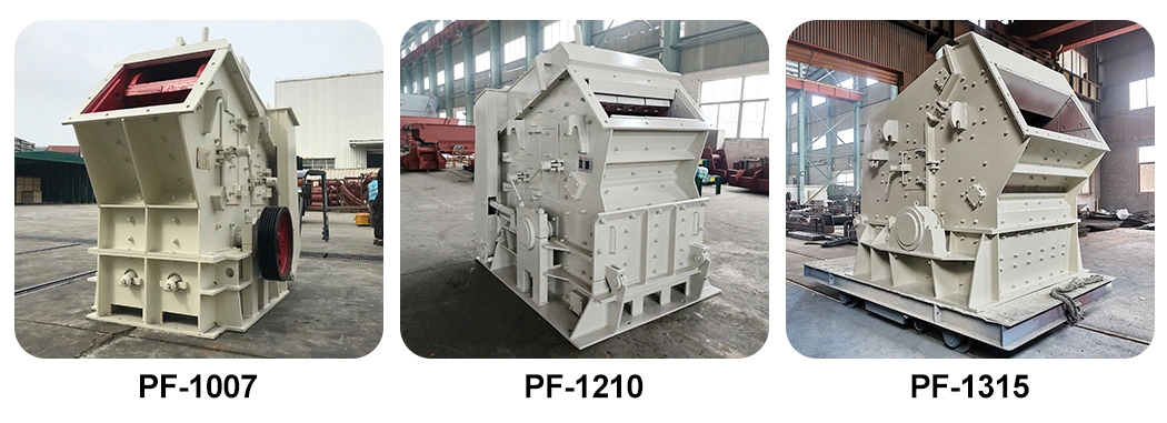 Καλύτερη ποιότητα PF1007 PF1010 PF1210 PF1214 PF1315 δύο/τρεις κοιλότητα πέτρινος θραυστήρας αντίκτυπου με την καλή τιμή