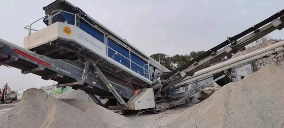 Ο φορητός βράχος χρησιμοποίησε την κινητή διαδρομή θραυστήρων MR110 Ζ EVO2 τοποθέτησε καμένος το 2018