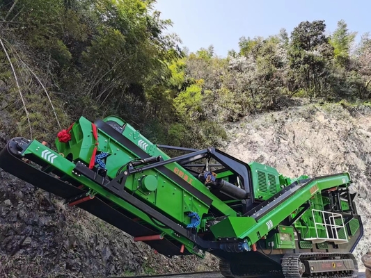 279Kw 230 t/h φορητός θραυστήρας βράχου σαγονιών εγκαταστάσεων συντριβής και διαλογής μεταλλείας